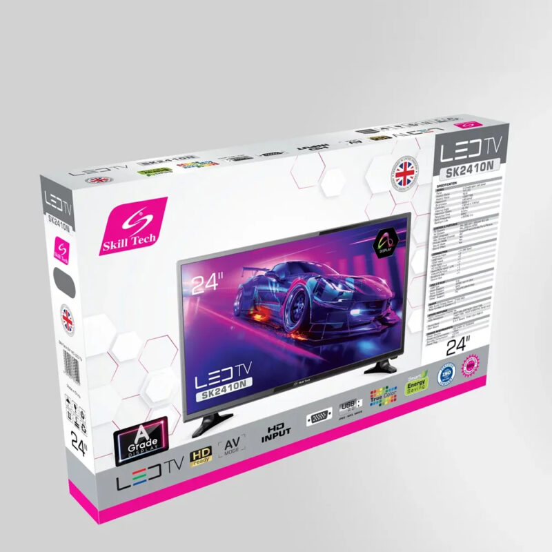 Skill Tech 24" Normal HD Ready LED TV with A Grade panel - Image 4