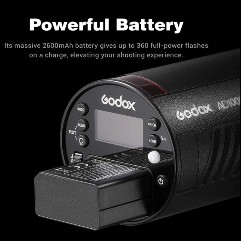 GODOX AD100Pro 100W Flash Pocket Round Monolight - Image 4