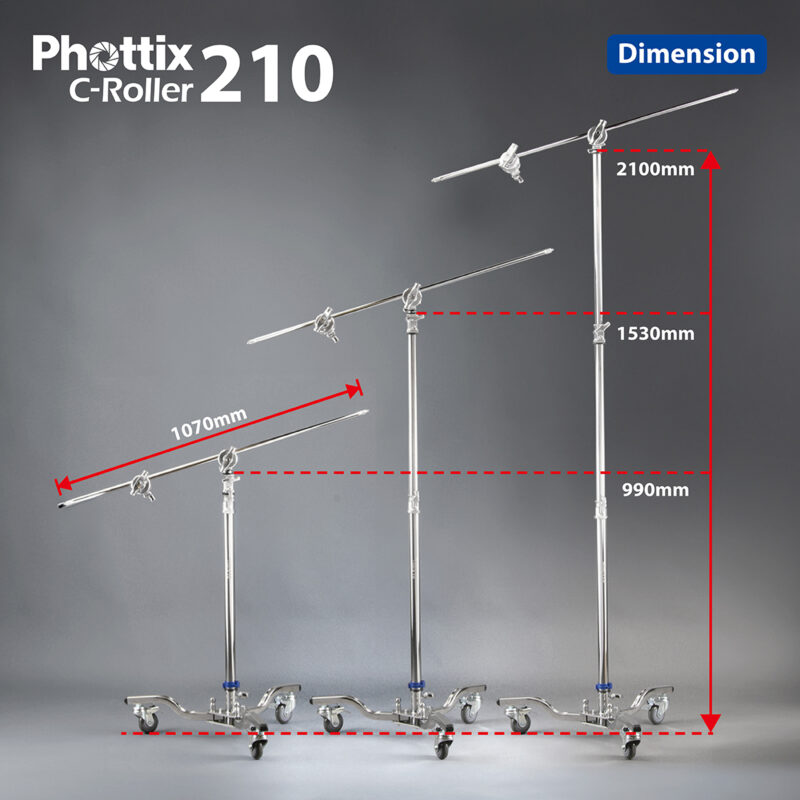 Phottix C-Roller 210 Rolling C-Stand (H210cm/82?)