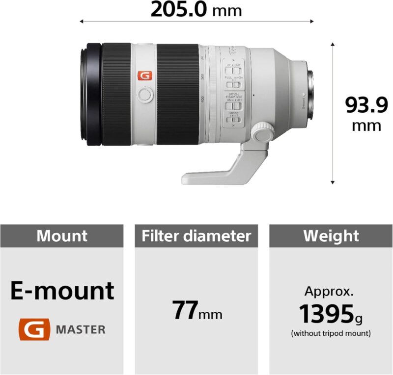 Sony Fe 100 400mm G Master Super Telephoto Zoom Lens - Image 5