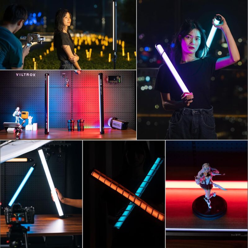 VILTROX K60 RGB Tube Light, 22.4'' Built in Rechargeable Battery - Image 6