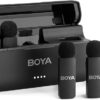 BOYA BY-V4U Ultracompact 4-Person Wireless Microphone System with USB-C Connector for Mobile Devices (2.4 GHz)