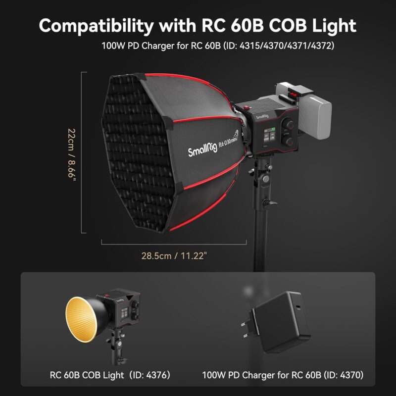 SmallRig RA-D30 mini Parabolic Softbox for RC 60B 4358 - Image 3