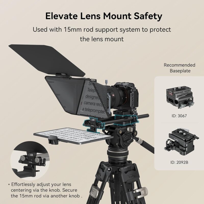 SMALLRIG 3646 Teleprompter for iPad Tablet up to 11'' - Image 2