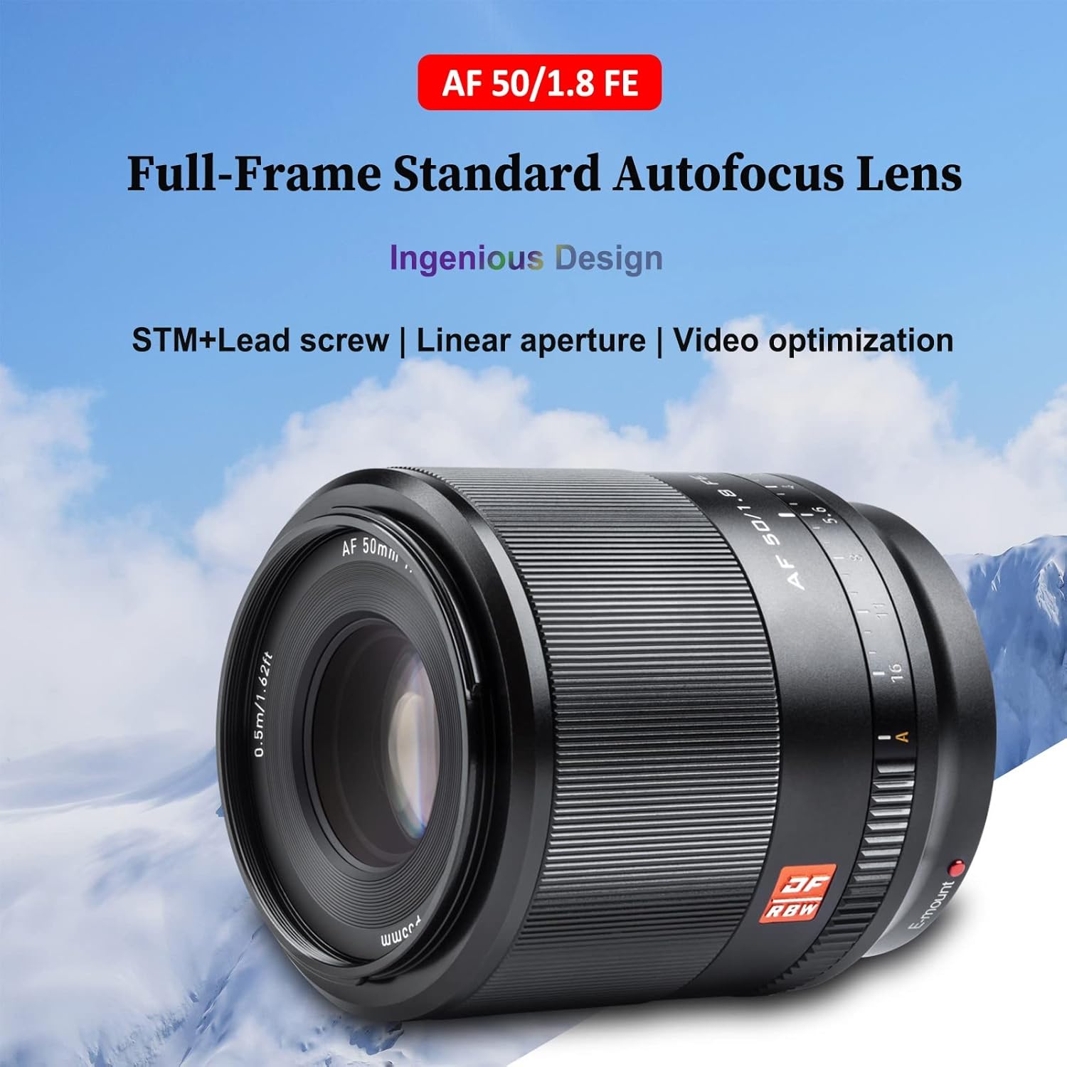 VILTROX 50mm f/1.8 F1.8 Large Lens for Sony E-Mount - Image 3