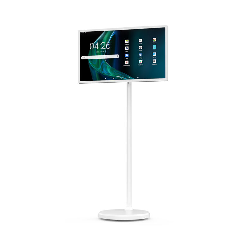 TREND Mobile Smart Screen - 24" IPS Display, White Frame, Capacitive Touch, Android 13, Adjustable Stand