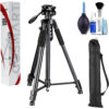 Gosmart TR682AN Portable Aluminum Professional 3-way Tripod with Bag