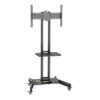 Rotating Mobile TV Cart Stand Black | TF-L65-X
