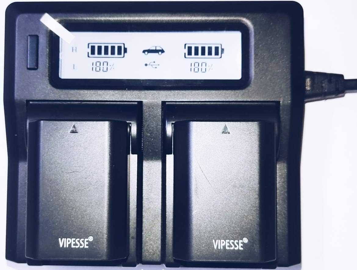 Vipesse NP-FZ100 Dual Charger for Sony Cameras - Image 2