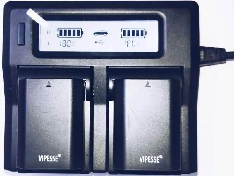VIPESSE DUAL CHARGER WITH LCD DISPLAY For SONY NP-FZ100 - Image 2