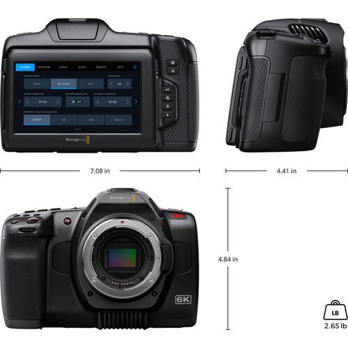 Blackmagic Pocket Cinema Camera 6K G2 Super 35 HDR Sensor - Image 5