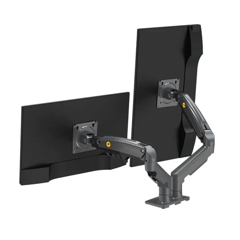 NB F160 Ergonomic Desk mount Dual Monitor Arm for 17-32'' Inch, clamp type - Image 2