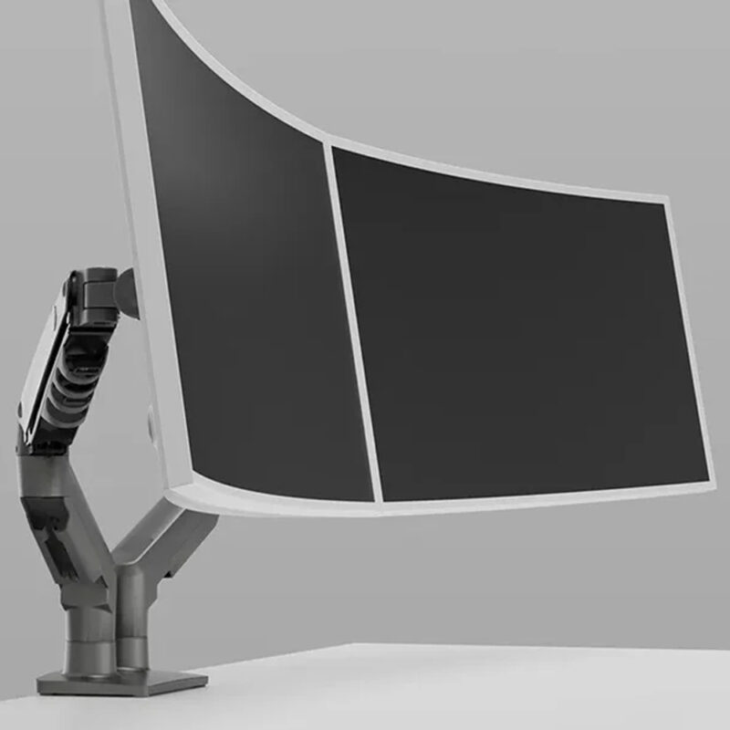 NB F160 Ergonomic Desk mount Dual Monitor Arm for 17-32'' Inch, clamp type - Image 4