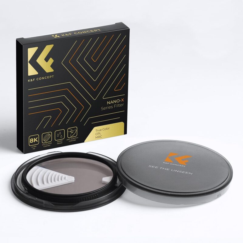 K&F Concept 72mm True Color Circular Polarizing Filter for Camera Lens with 28 Multi-Coated (Nano-X Series) - Image 3