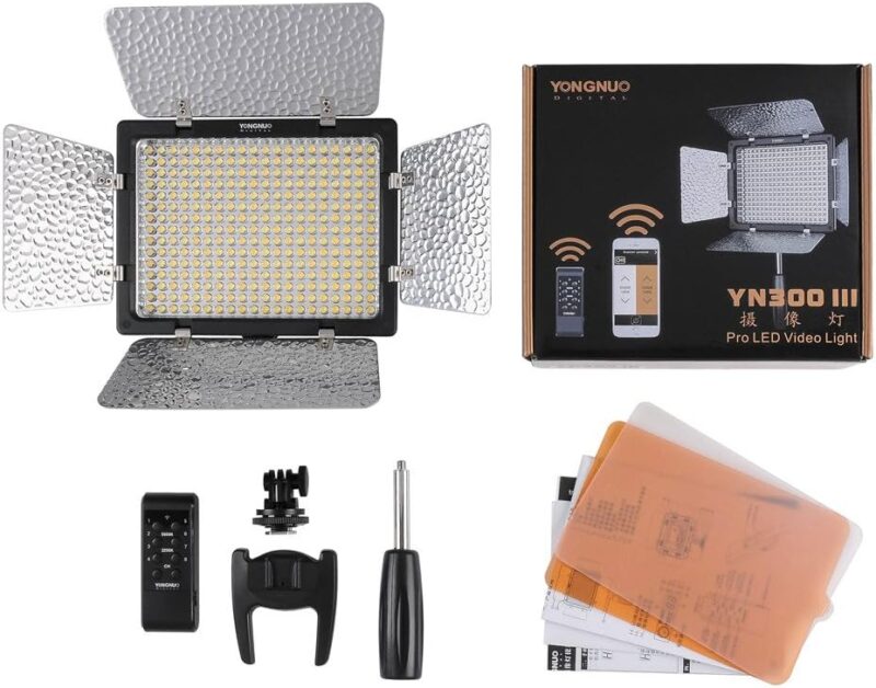 YONGNUO YN300 III LED Video Light with 5500k Color Temperature and Adjustable Brightness - Image 4
