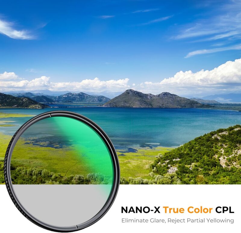 K&F Concept 72mm True Color Circular Polarizing Filter for Camera Lens with 28 Multi-Coated (Nano-X Series) - Image 2