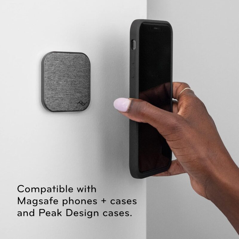 Peak Design M-WM-AA-CH-1 Mobile Smartphone Magnetic Wall Mount -Charcoal - Image 2