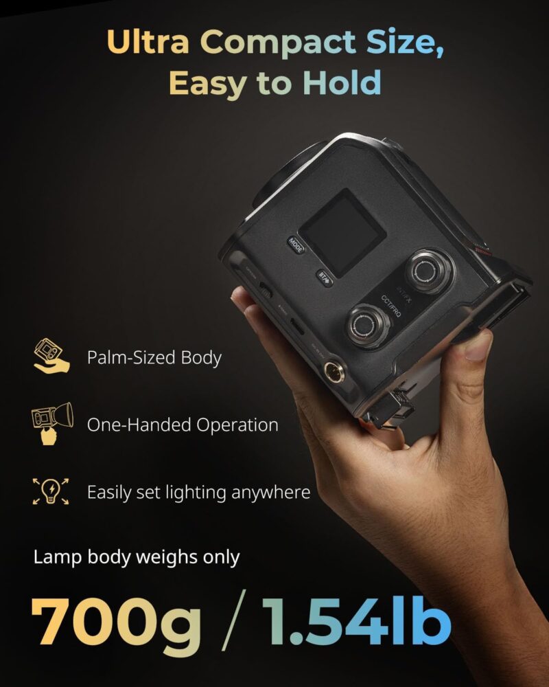 SmallRig RC 100B COB Video Light with Handle - Image 2