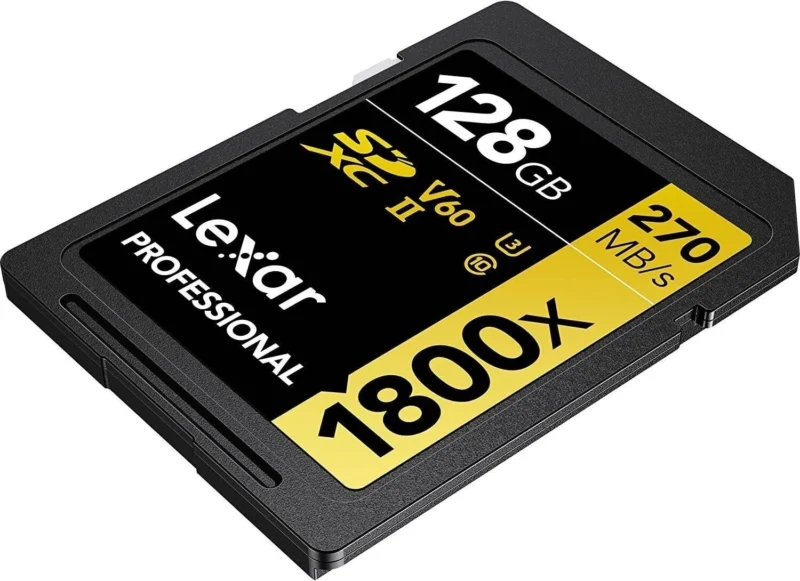 Lexar 128GB Professional 1800x UHS-II SDXC Memory Card-Gold Series, 280mb/s - Image 3