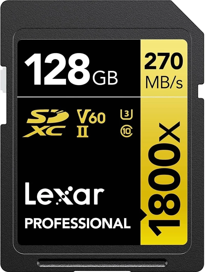Lexar 128GB Professional 1800x UHS-II SDXC Memory Card-Gold Series, 280mb/s - Image 4