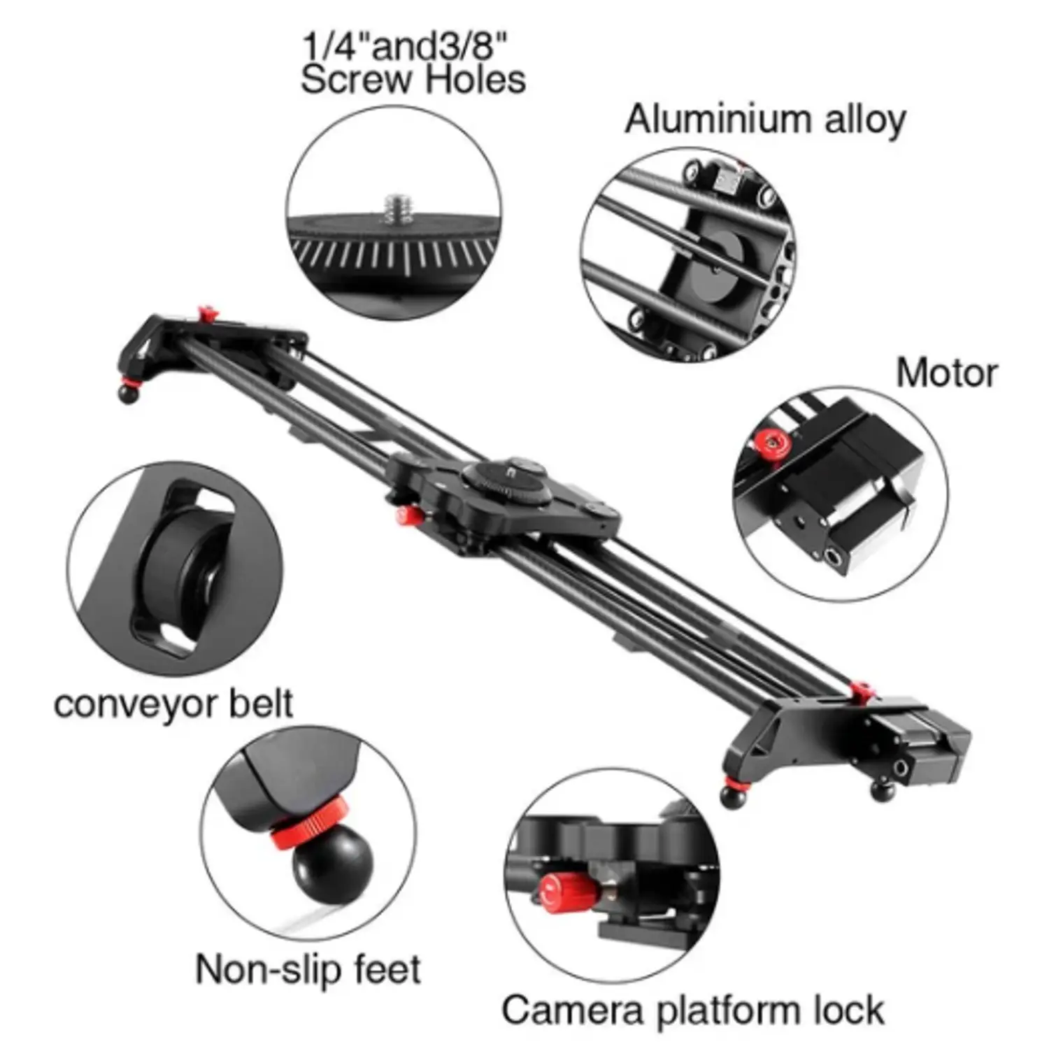 GVM GR-120QD Professional Video Carbon Fiber Motorized Camera Slider (48) - Image 2