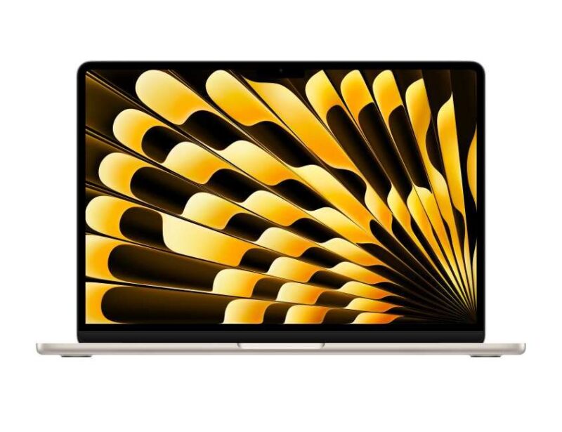 Apple MacBook Air 13-inch (2024) Starlight, M3 with 8-core CPU, 16GB RAM, 256GB SSD, 8-core GPU