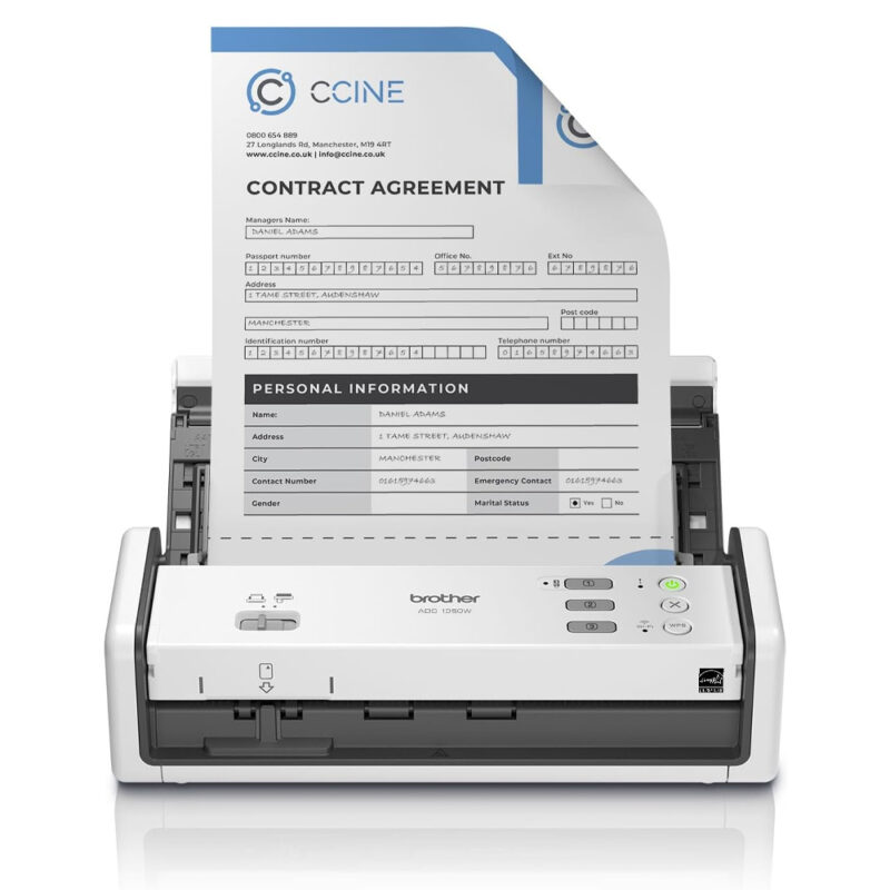 Brother ADS-1350W Wireless Compact Desktop Scanner