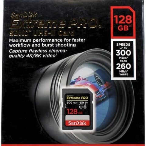 SanDisk 128GB Extreme PRO 300mb/s UHS-II SDXC Memory Card