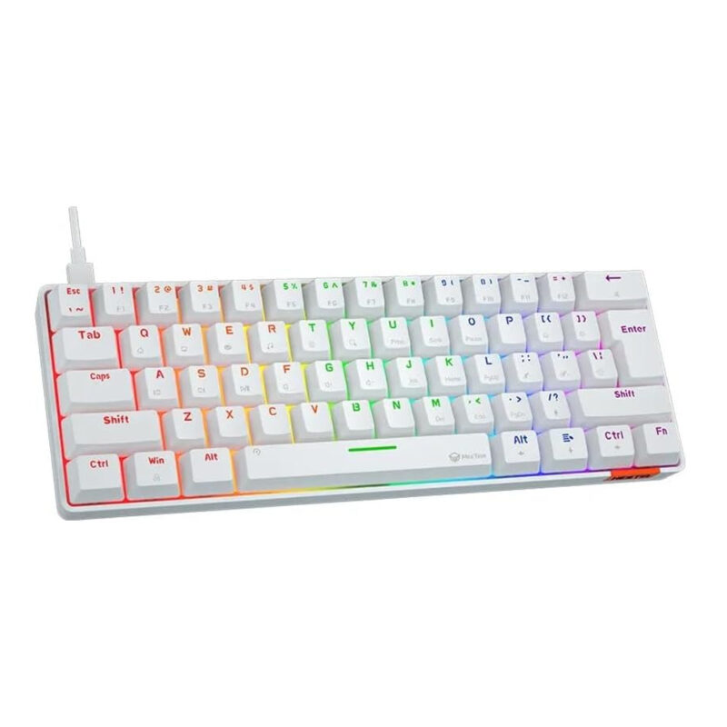 Meetion RGB Mechanical Keyboard, Black- MT-MK005 (White)