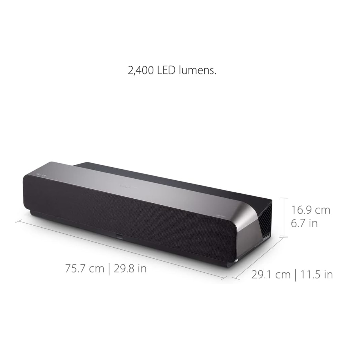 ViewSonic X1000-4K UHD 4K HDR Ultra Short Throw Smart LED Projector - Image 3