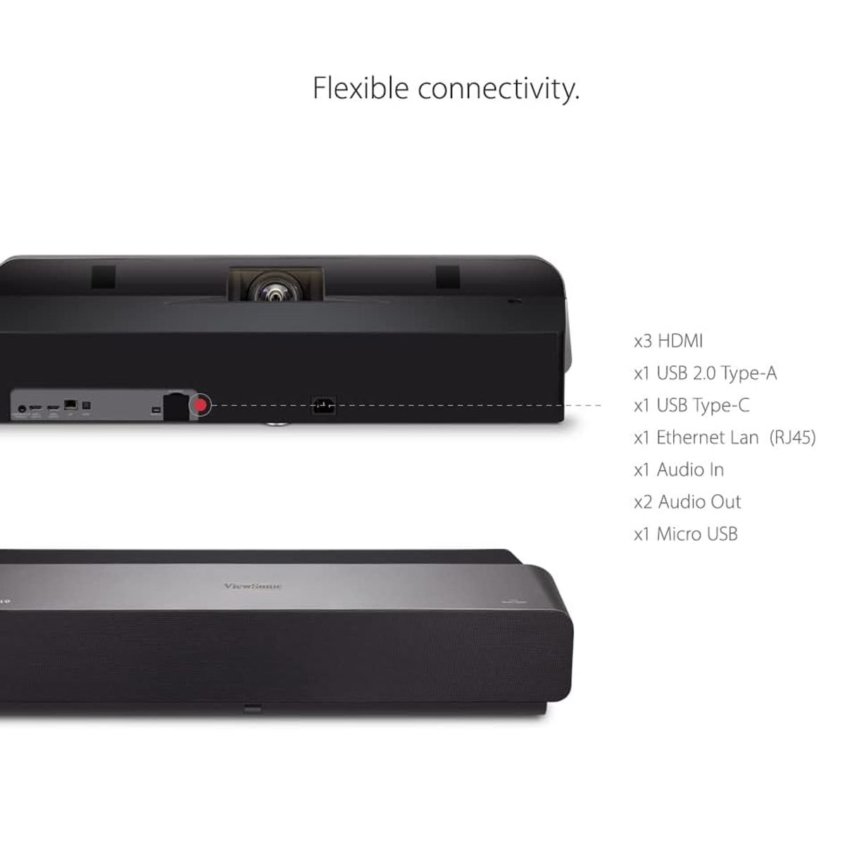 ViewSonic X1000-4K UHD 4K HDR Ultra Short Throw Smart LED Projector - Image 4