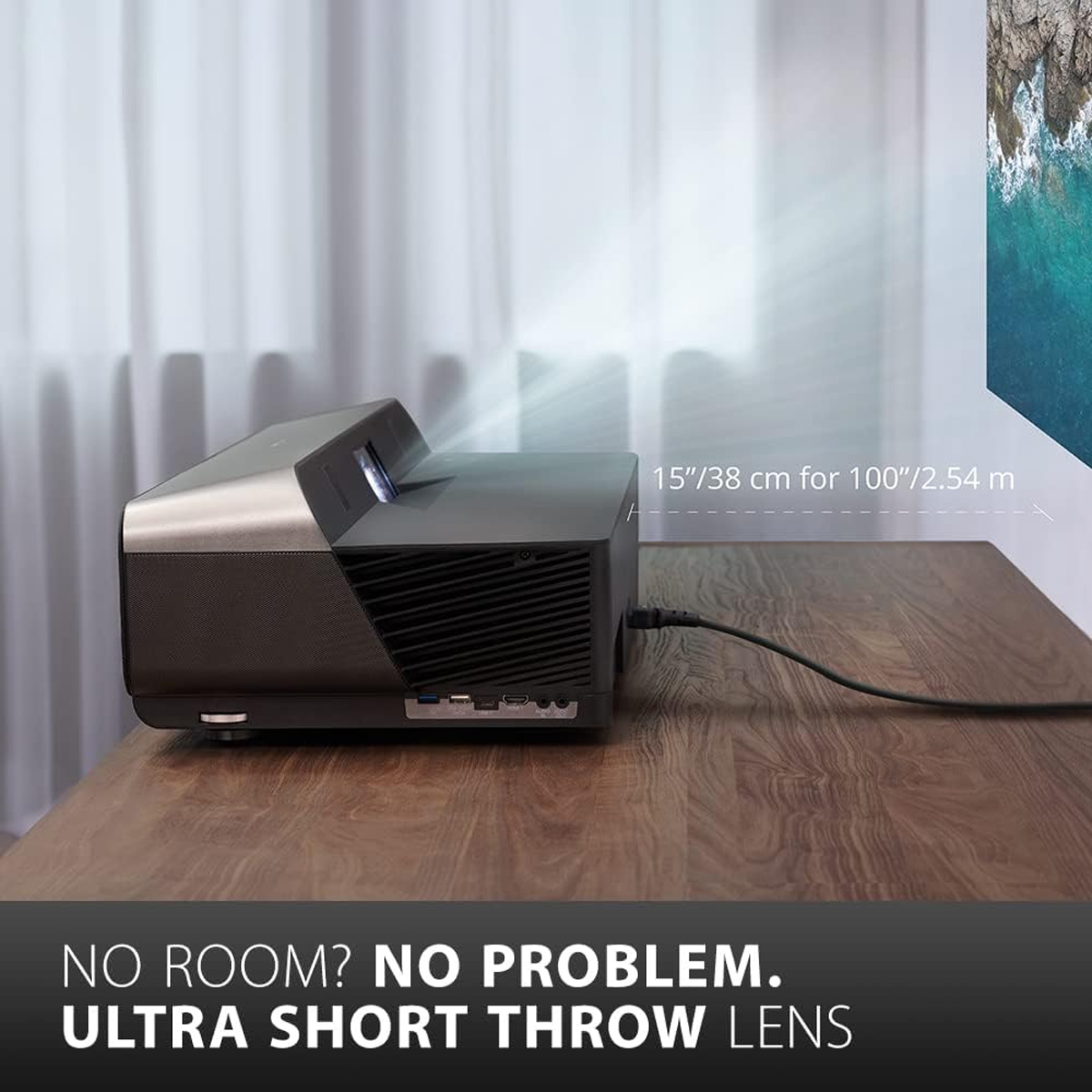 ViewSonic X1000-4K UHD 4K HDR Ultra Short Throw Smart LED Projector - Image 5