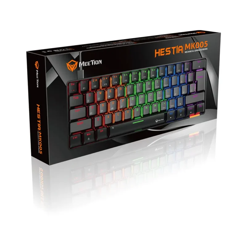 Meetion RGB Mechanical Keyboard, Black- MT-MK005 - Image 6