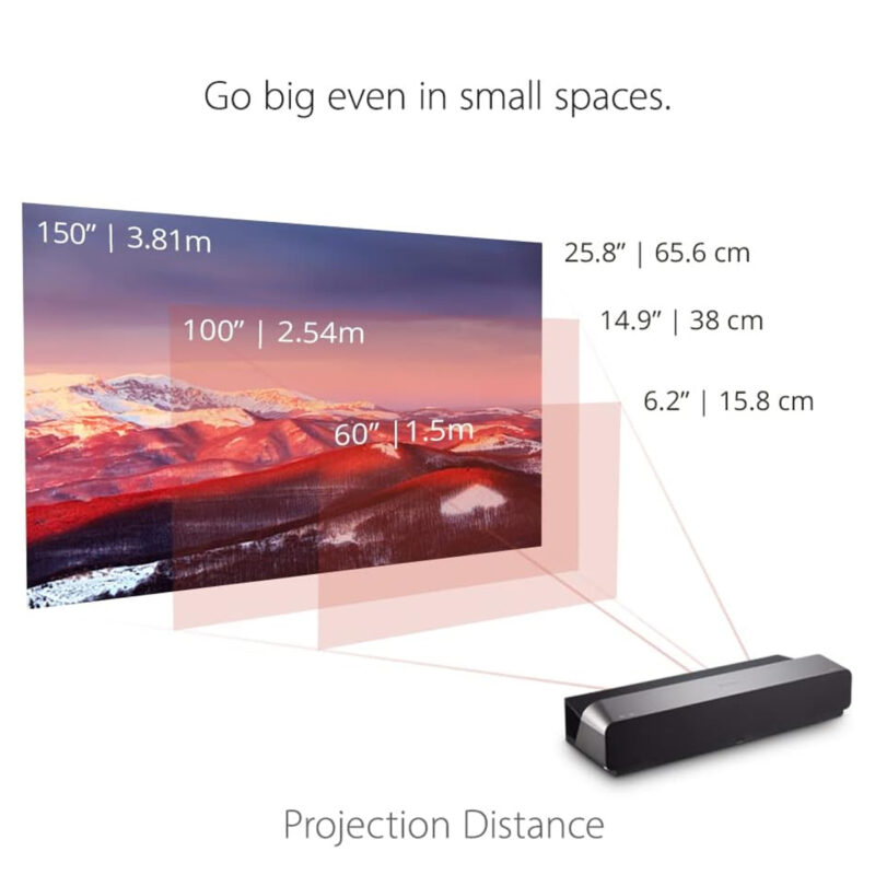 ViewSonic X1000-4K UHD 4K HDR Ultra Short Throw Smart LED Projector - Image 9