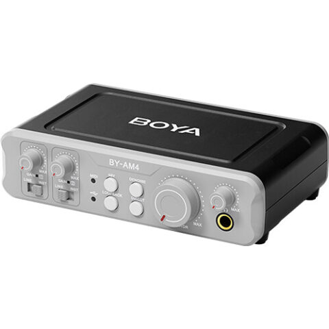 BOYA BY-AM4 Dual-Channel Audio Interface - Professional-Grade for Recording, Streaming, and Podcasting