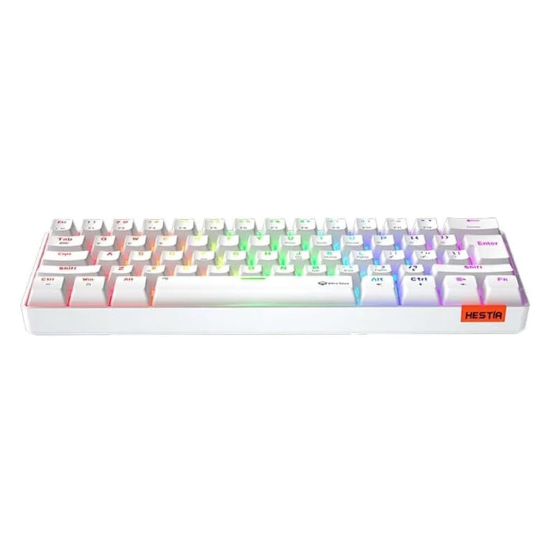 Meetion RGB Mechanical Keyboard, Black- MT-MK005 (White) - Image 3
