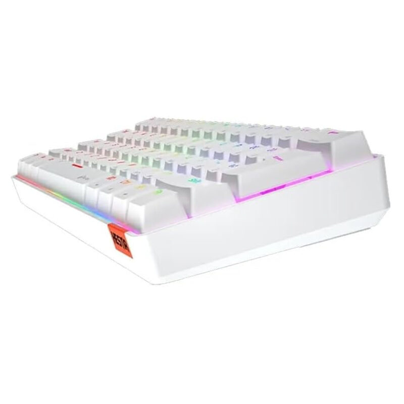 Meetion RGB Mechanical Keyboard, Black- MT-MK005 (White) - Image 4