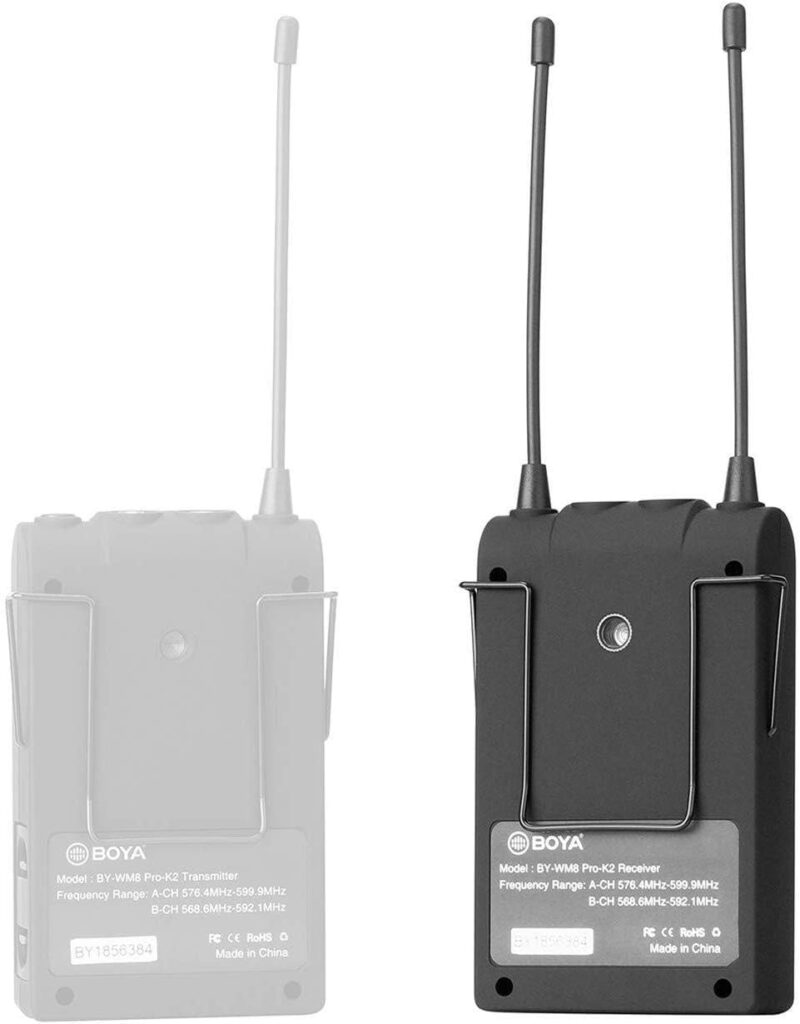 BOYA BY-WM8 PRO-K3 Camera-Mount Wireless Handheld Microphone System - Image 6