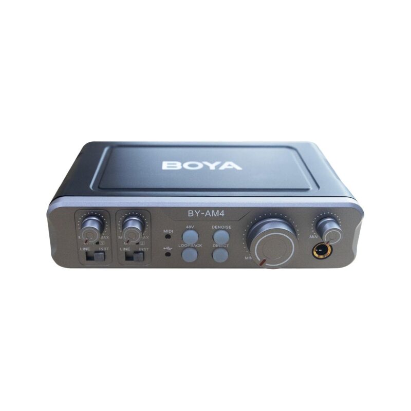 BOYA BY-AM4 Dual-Channel Audio Interface - Professional-Grade for Recording, Streaming, and Podcasting - Image 6