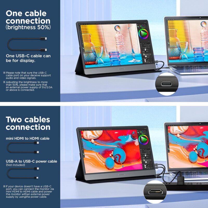 KOORUI 15.6 Inch Portable FHD IPS Gaming  Monitor - Image 2