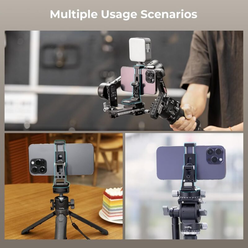 SmallRig 4611 Metal Phone Holder with Arca-Swiss Support - Image 5