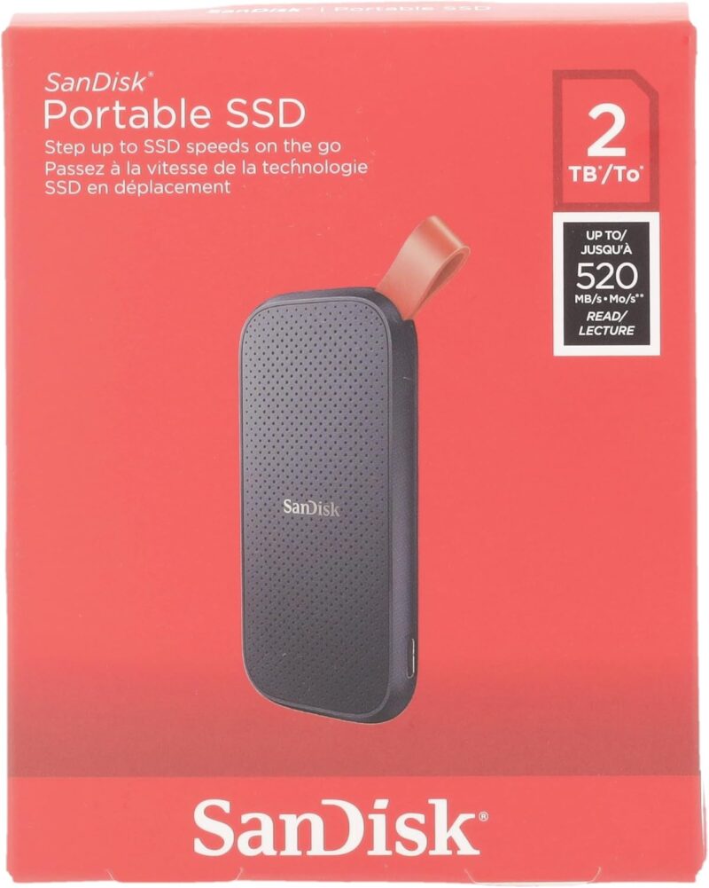Sandisk 2Tb Extreme Portable External Ssd Usb 3.2 Gen 2 type C, Sdssde30 2T00 G25, Blue, G25 - Image 2