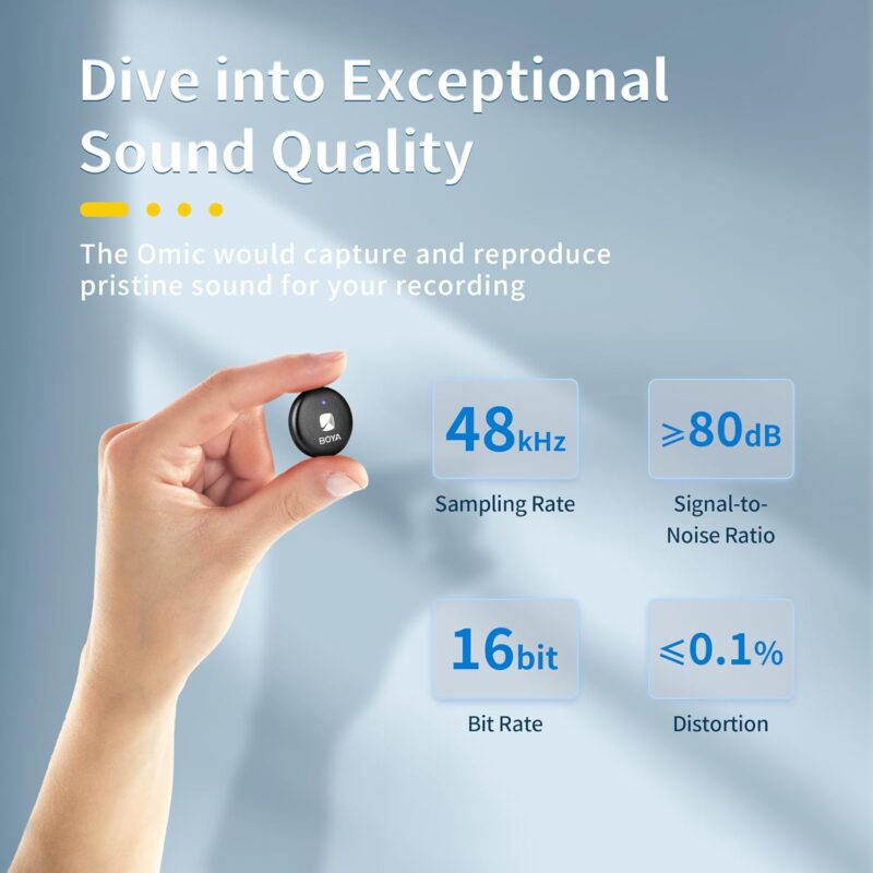 Boya Omic-U Dual-Channel Stylish Wireless Microphone - Image 2