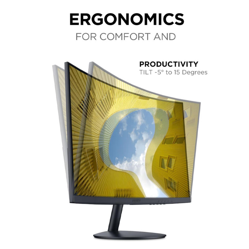 KOORUI 27-Inch Curved Gaming  Tilt Adjustment FHD Monitor - Image 5