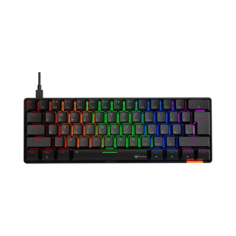 Meetion RGB Mechanical Keyboard, Black- MT-MK005
