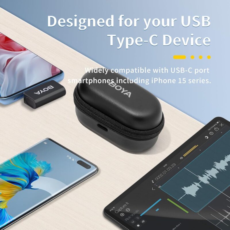 Boya Omic-U Dual-Channel Stylish Wireless Microphone - Image 5