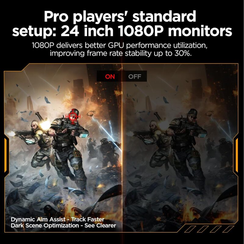 KOORUI 24 Inch Gaming Monitor, 165Hz, FHD, IPS, Compatible,Tilt Adjustable - Image 5