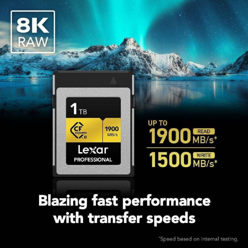 Lexar Professional 1TB CFexpress Type B Memory Card Gold Series, Up to 1900MB/s Read - Image 2
