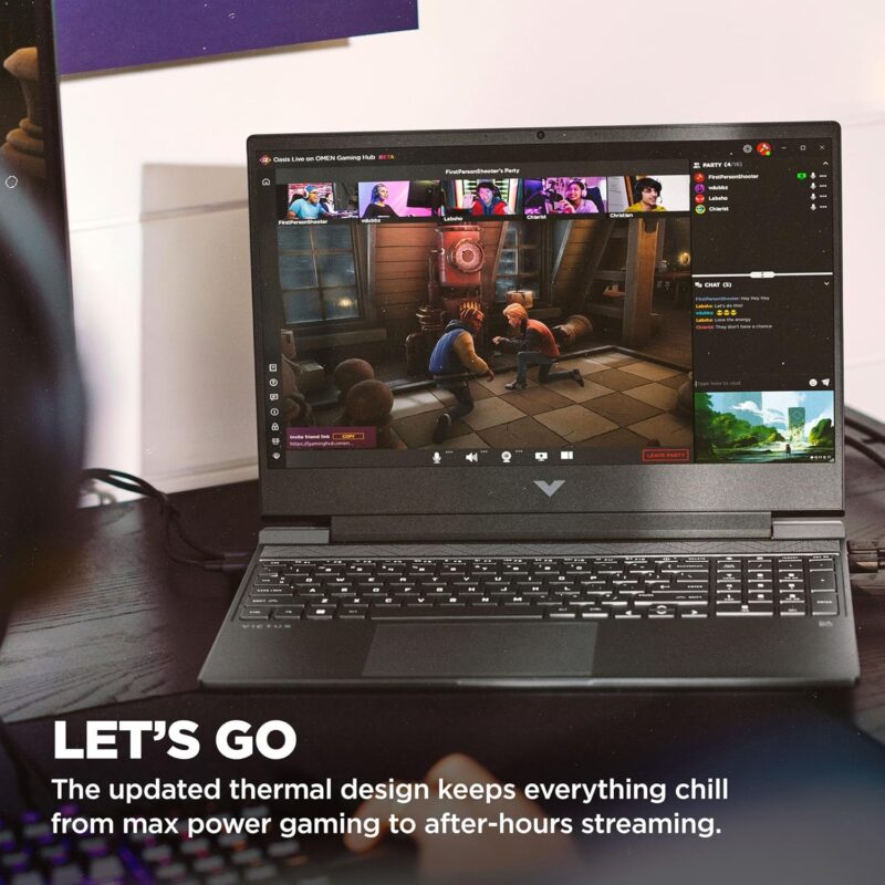 HP Victus 15.6 inch Gaming Laptop, FHD 144Hz Display, Intel Core i5-12450H, 8 GB RAM, 512 GB SSD - Image 7