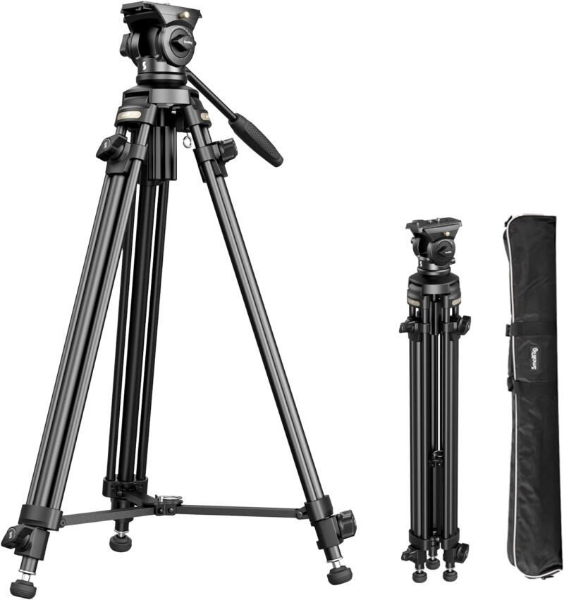 SmallRig AD-50Lite Lightweight Aluminum Alloy Video Tripod-4684 - Image 2